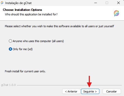 gChat Windows step 4